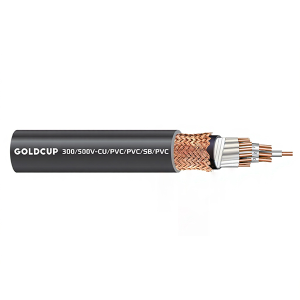 Cáp điều khiển ruột mềm có màn chắn 300/500 V - Cu/PVC/PVC/SB/PVC